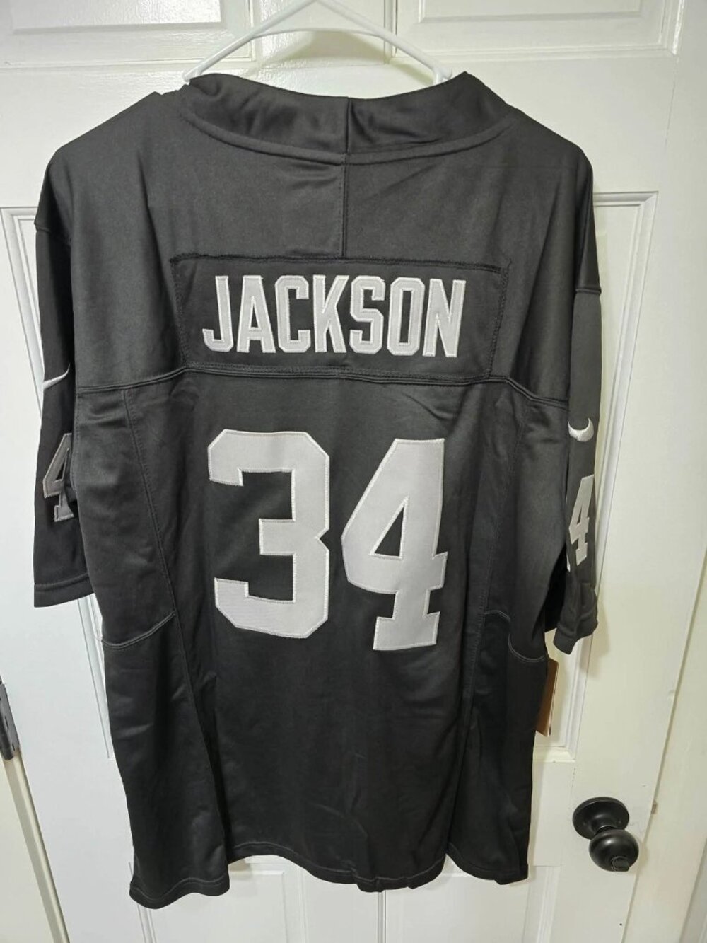 Bo Jackson Black Stitched Jersey Vapor